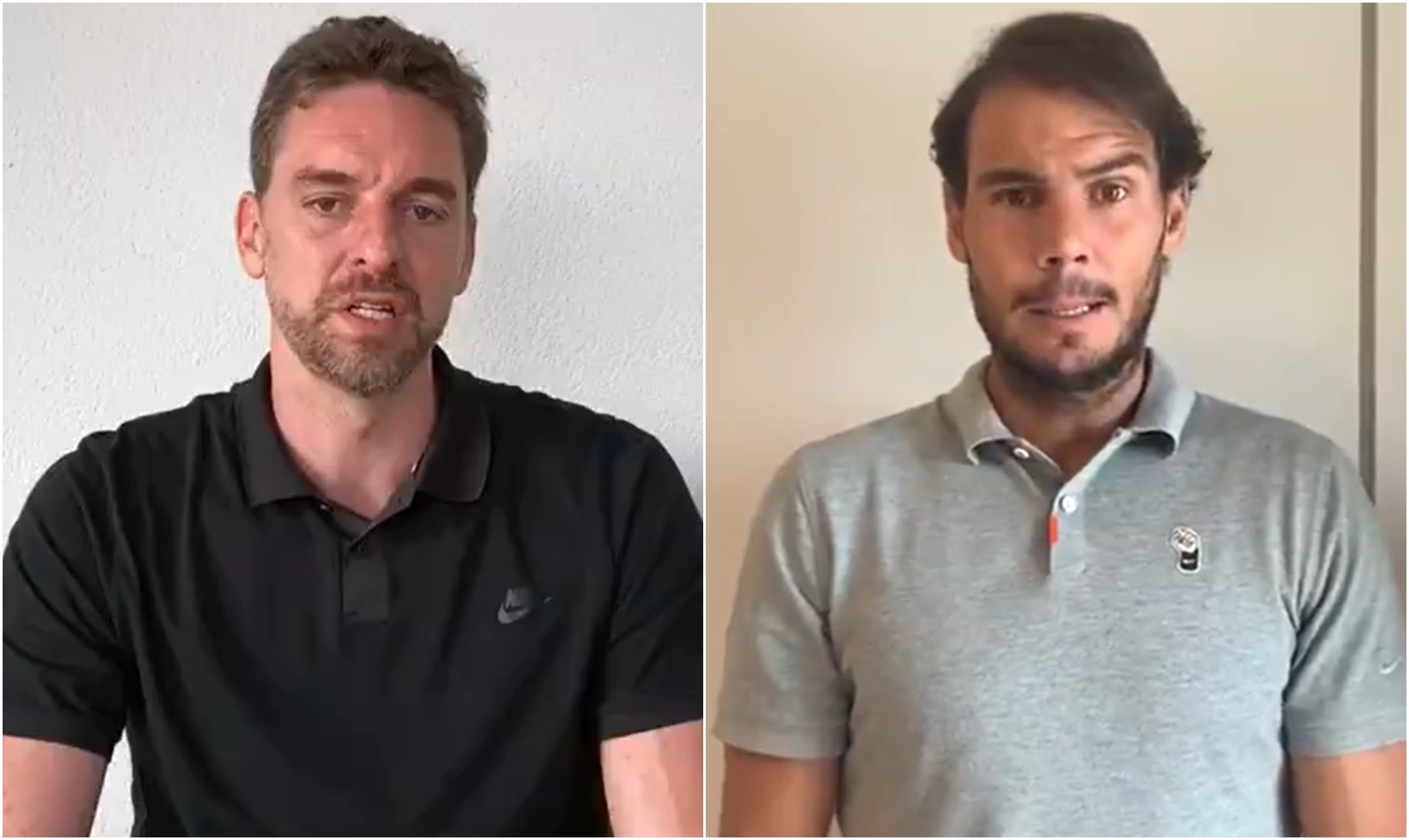 Gasol y Nadal pretenden recaudar 11 millones de euros para derrotar al coronavirus Gasol y Nadal pretenden recaudar 11 millones de euros para derrotar al coronavirus