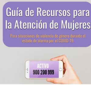 Cartel anunciador de esta guía para mujeres víctimas de malos tratos Cartel anunciador de esta guía para mujeres víctimas de malos tratos