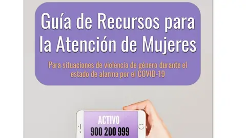 Cartel anunciador de esta guía para mujeres víctimas de malos tratos Cartel anunciador de esta guía para mujeres víctimas de malos tratos