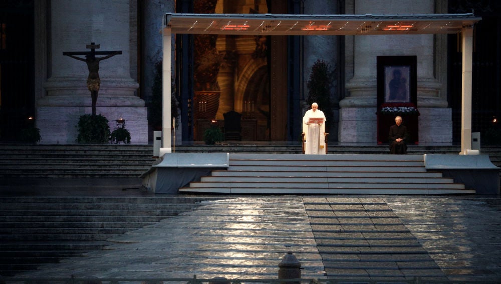 El papa Francisco, durante el 'Urbi et Orbi'