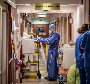 Médicos en un hospital Médicos en un hospital