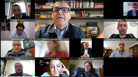 Manuel Baltar, en videoconferencia