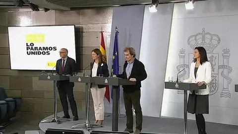 Fernando Simón, en la Moncloa. Fernando Simón, en la Moncloa.