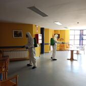 La Diputación continúa con las labores de desinfección en las residencias de Baltanás, Antigüedad y Ampudia