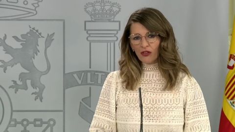 Yolanda D&iacute;az tras el Consejo de Ministros extraordinario