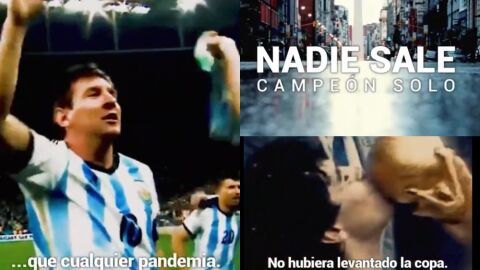 "Nadie sale campe&oacute;n solo": el v&iacute;deo de la AFA contra el coronavirus