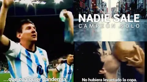 "Nadie sale campeón solo": el vídeo de la AFA contra el coronavirus "Nadie sale campeón solo": el vídeo de la AFA contra el coronavirus