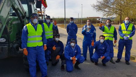 agricultores desinfeccion