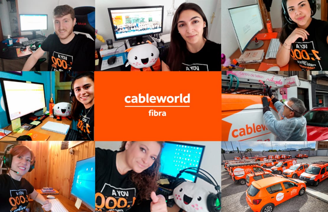 Cableworld apuesta por el teletrabajo y la teleformación de sus más de 300 empleados Cableworld apuesta por el teletrabajo y la teleformación de sus más de 300 empleados