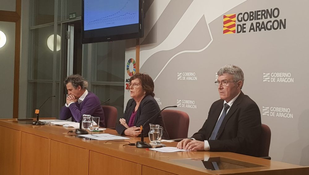 Rueda de prensa del Gobierno aragonés