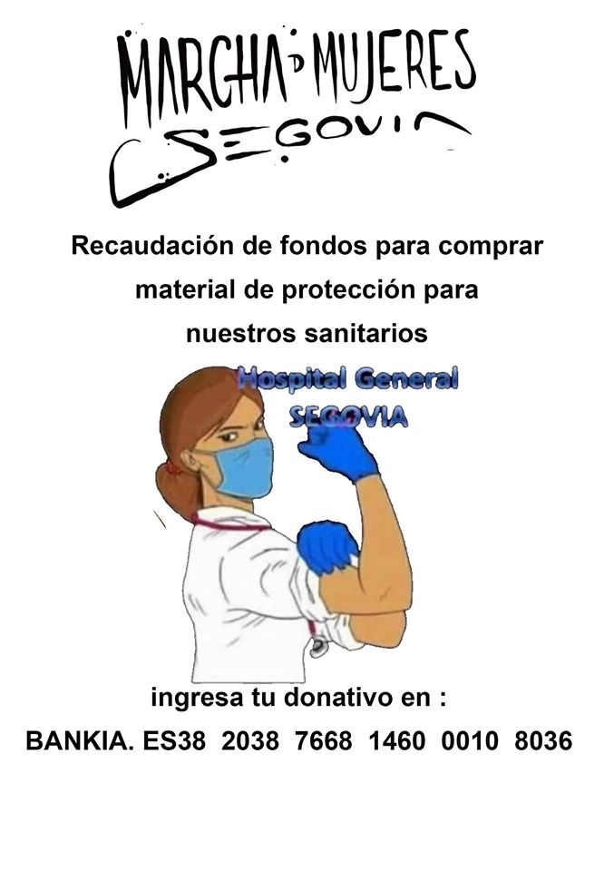 Recaudación de fondos para comprar material de protección para los sanitarios de Segovia Recaudación de fondos para comprar material de protección para los sanitarios de Segovia
