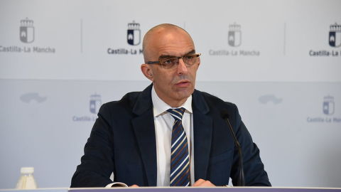 Juan Camacho durante la rueda de prensa en la que ha ofrecido los datos