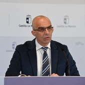 Juan Camacho durante la rueda de prensa en la que ha ofrecido los datos Juan Camacho durante la rueda de prensa en la que ha ofrecido los datos