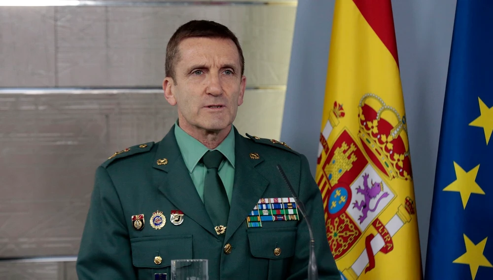 El jefe del Estado Mayor de la Guardia Civil, el general José Manuel Santiago