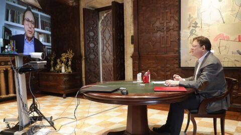 Ximo Puig videoconferencia Vicent Soler