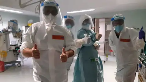 Sanitarios durante estos días de pandemia en Málaga. Coronavirus