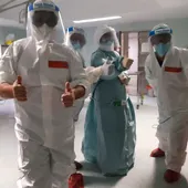 Sanitarios durante estos días de pandemia en Málaga. Sanitarios durante estos días de pandemia en Málaga.