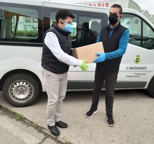 El Ayuntamiento ha comenzado a repartir hoy 10.000 mascarillas El Ayuntamiento ha comenzado a repartir hoy 10.000 mascarillas