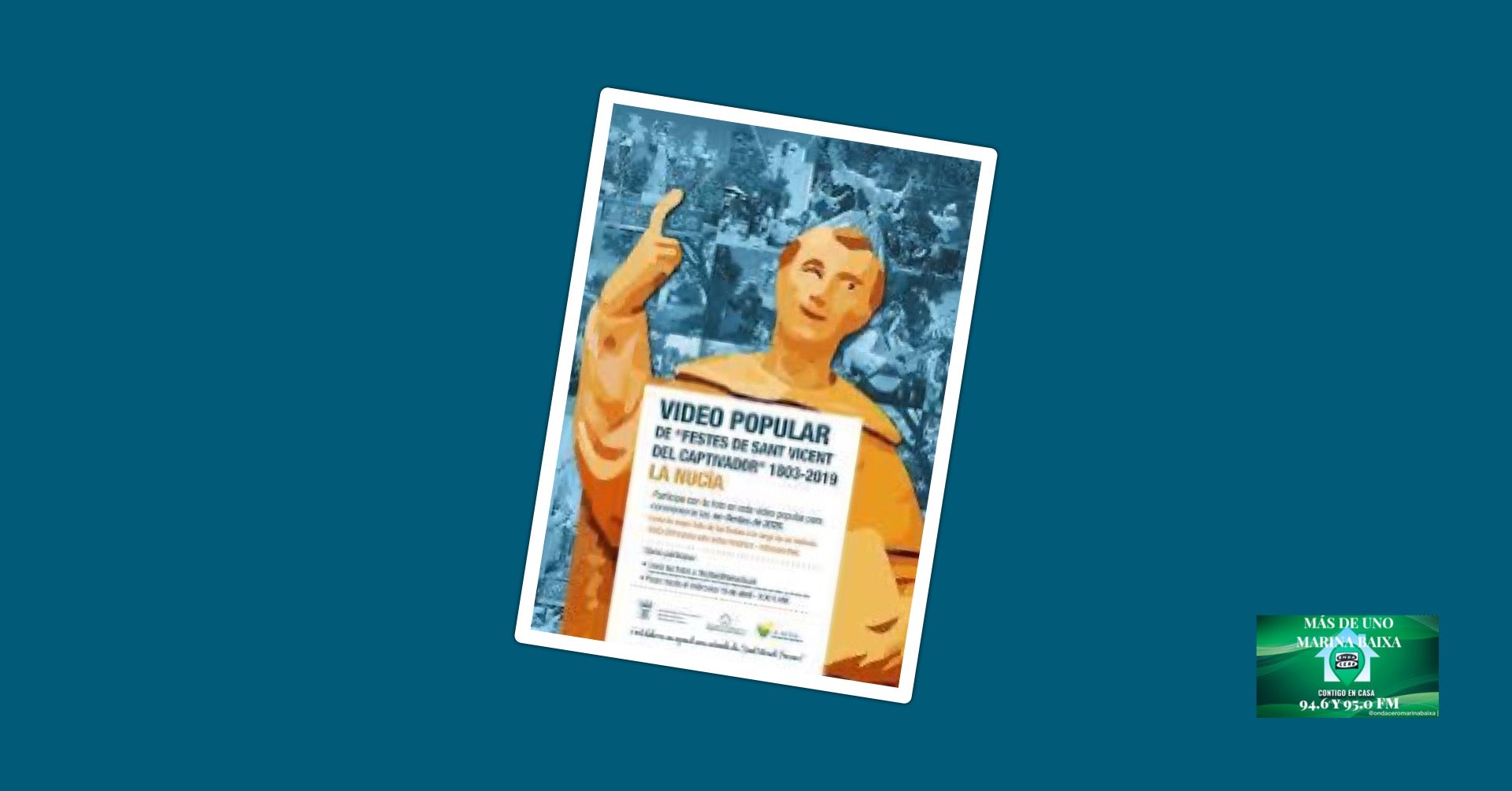 La Nucía emite un vídeo de las "no-festes de Sant Vicent con imágenes cedidas por festeros. La Nucía emite un vídeo de las "no-festes de Sant Vicent con imágenes cedidas por festeros.