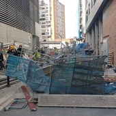 Cae un andamio en el mercado del Carmen Cae un andamio en el mercado del Carmen