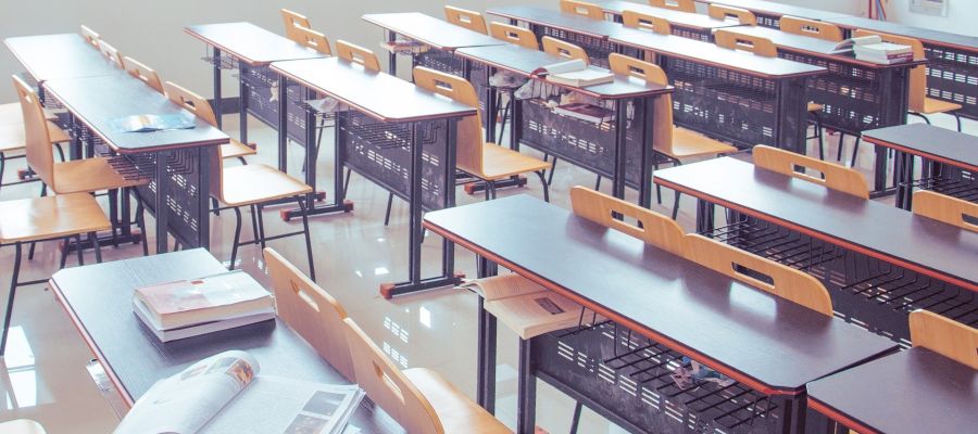 Las aulas siguen vacías por la epidemia Las aulas siguen vacías por la epidemia