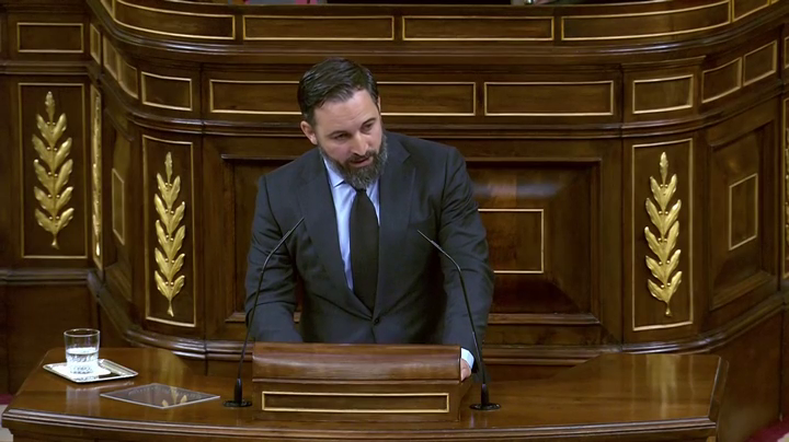 Santiago Abascal acusa al Gobierno de "enterrar a decenas de miles de españoles" Santiago Abascal acusa al Gobierno de "enterrar a decenas de miles de españoles"