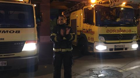Oliver, bombero en Jerez