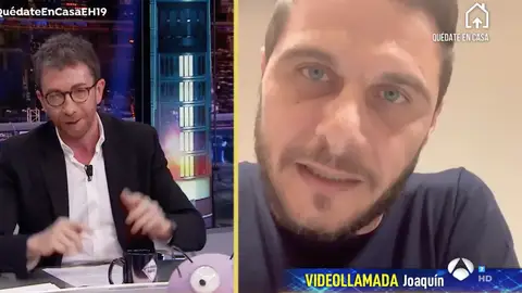 Joaquín, en un momento de la entrevista en El Hormiguero. Joaquín, en un momento de la entrevista en El Hormiguero.
