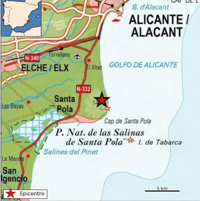 La tierra tiembla en Santa Pola con un terremoto de magnitud 1,8 La tierra tiembla en Santa Pola con un terremoto de magnitud 1,8