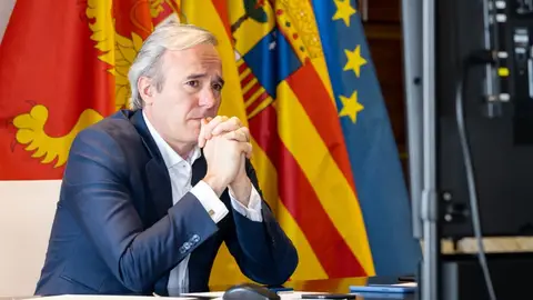 El alcalde de Zaragoza, Jorge Azcón El alcalde de Zaragoza, Jorge Azcón