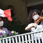 Los italianos celebran el 75 aniversario de la liberación del fascismo cantando el 'Bella Ciao'
