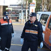 José Luis Espadero realizando tareas de desinfección durante el estado de alarma José Luis Espadero realizando tareas de desinfección durante el estado de alarma