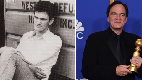 Montaje de dos im&aacute;genes de Quentin Tarantino, con varias d&eacute;cadas de diferencia