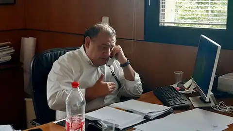 El alcalde de Calvià, Alfonso Rodríguez, durante la pandemia de Covid-19. Coronavirus