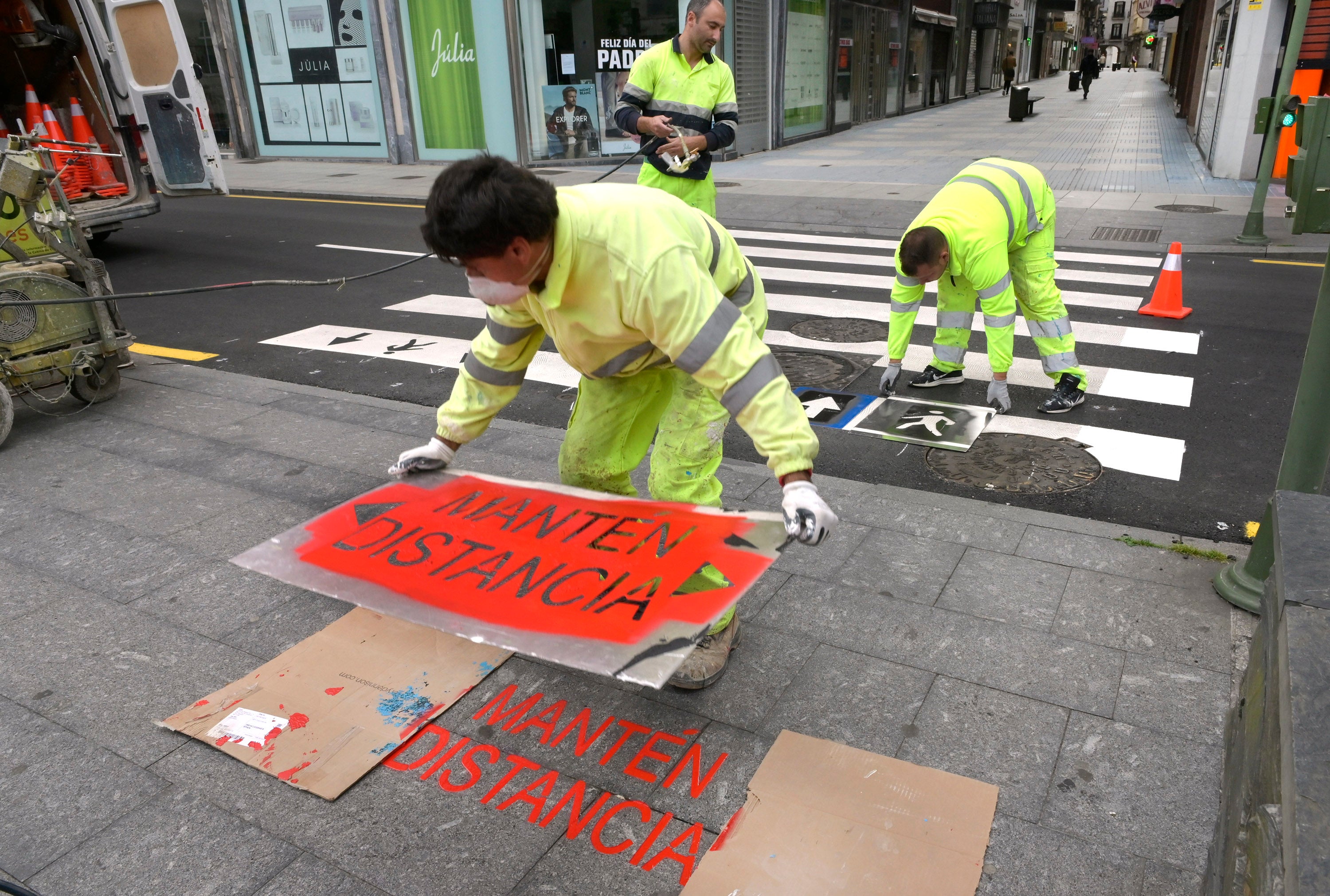 Santander regulará los semáforos para facilitar la distancia de seguridad de los peatones Santander regulará los semáforos para facilitar la distancia de seguridad de los peatones