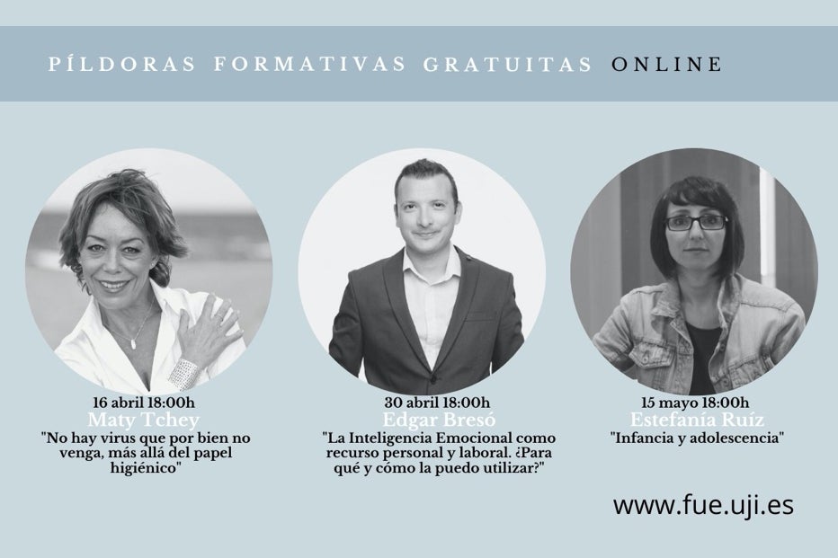 La Fundación Universitat Jaume I-Empresa OFRECE seminarios online gratuitos sobre bienestar en tiempo de crisis La Fundación Universitat Jaume I-Empresa OFRECE seminarios online gratuitos sobre bienestar en tiempo de crisis