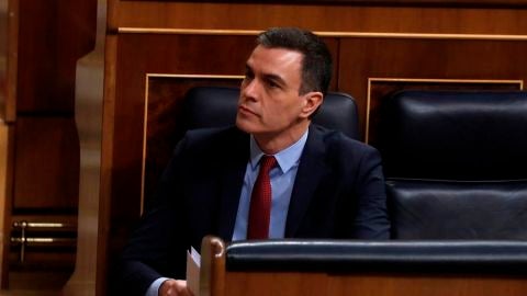 Imagen de archivo del presidente del Gobierno, Pedro S&aacute;nchez, en el COngreso de los DIputados. 
