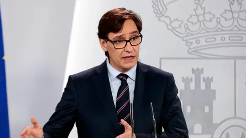 Salvador Illa, ministro de Sanidad, durante una comparecencia Salvador Illa, ministro de Sanidad, durante una comparecencia