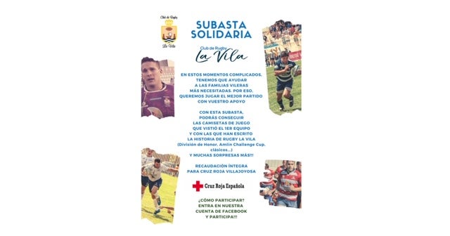 El Club de Rugby La Vila subasta a través de facebook camisetas de los momentos históricos del club. El Club de Rugby La Vila subasta a través de facebook camisetas de los momentos históricos del club.