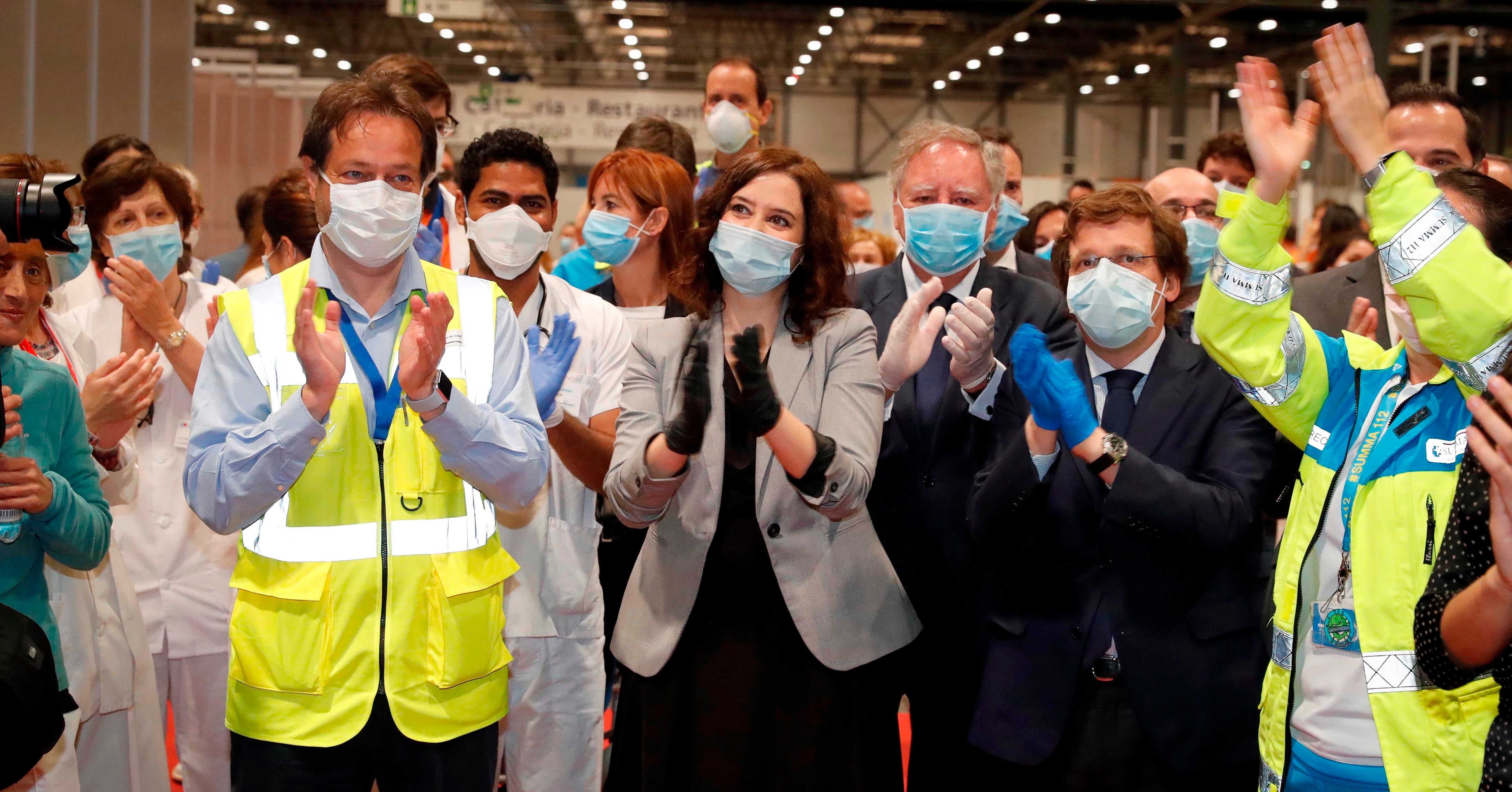 Isabel Díaz Ayuso: "Creo que desde el Gobierno intentan buscar en el cierre de Ifema la 'contrafoto' al 8M" Isabel Díaz Ayuso: "Creo que desde el Gobierno intentan buscar en el cierre de Ifema la 'contrafoto' al 8M"