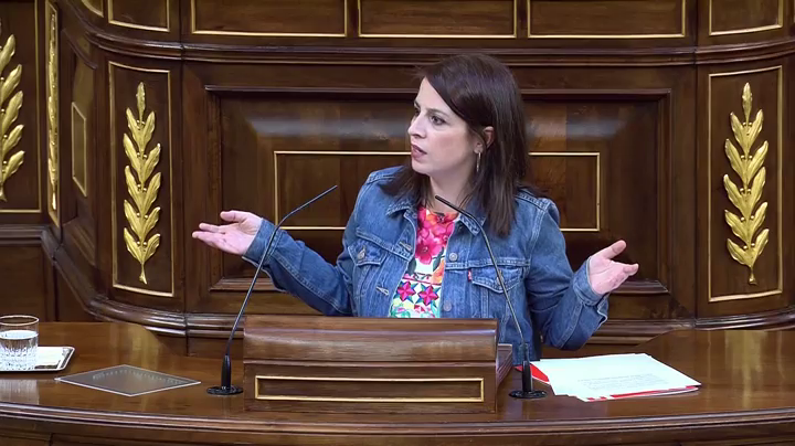 Adriana Lastra, a la bancada del PP: "¿Me estás amenazando, Echániz?" Adriana Lastra, a la bancada del PP: "¿Me estás amenazando, Echániz?"