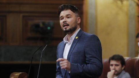 Gabriel Rufi&aacute;n durante su comparecencia en el Congreso de los Diputados 