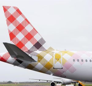 Imagen de una de las aeronaves de la compañía Volotea Imagen de una de las aeronaves de la compañía Volotea