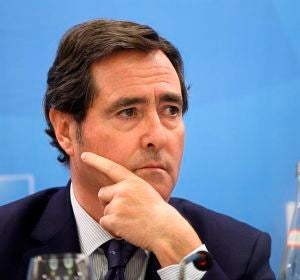 El presidente de la CEOE, Antonio Garamendi