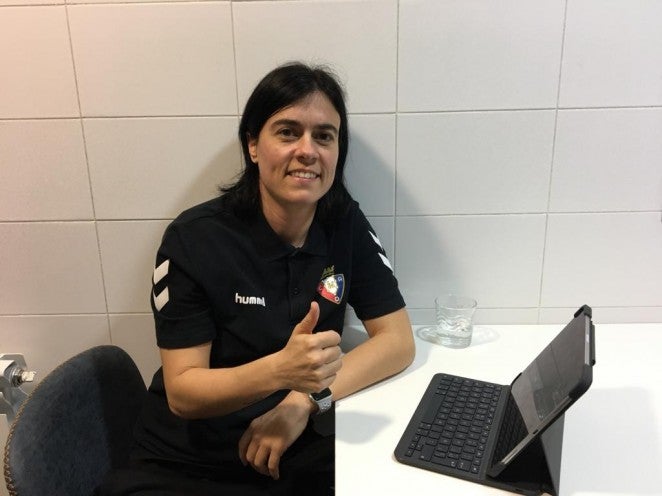 Kakun Mainz, entrenadora de Osasuna Femenino: "Al equipo le pongo un 9,9 de nota" Kakun Mainz, entrenadora de Osasuna Femenino: "Al equipo le pongo un 9,9 de nota"