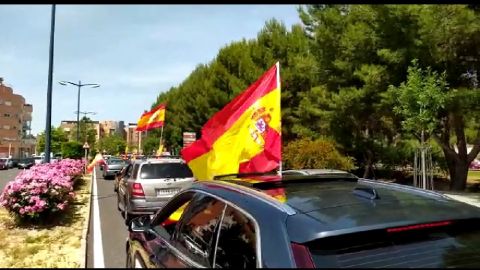 La caravana de protesta ha transcurrido por la Avenida de los Reyes Católicos y calle Tomelloso La caravana de protesta ha transcurrido por la Avenida de los Reyes Católicos y calle Tomelloso