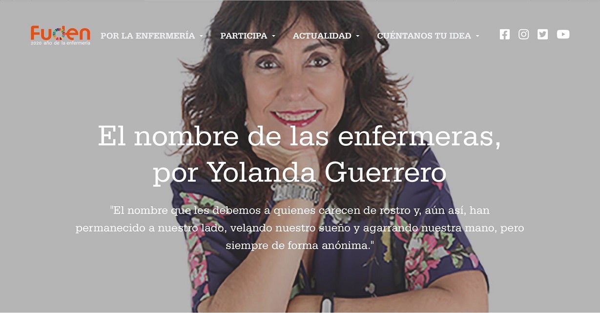 Yolanda Guerrero: "Las enfermeras han tenido un papel muy destacado, aunque invisible, a lo largo de la Historia" Yolanda Guerrero: "Las enfermeras han tenido un papel muy destacado, aunque invisible, a lo largo de la Historia"