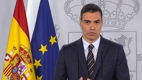 Pedro S&aacute;nchez comparece en La Moncloa