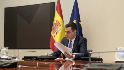 Pedro S&aacute;nchez, durante la und&eacute;cima reuni&oacute;n con los presidentes auton&oacute;micos