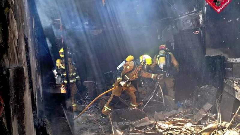 Incendio en la vivienda de Novelda. Incendio en la vivienda de Novelda.